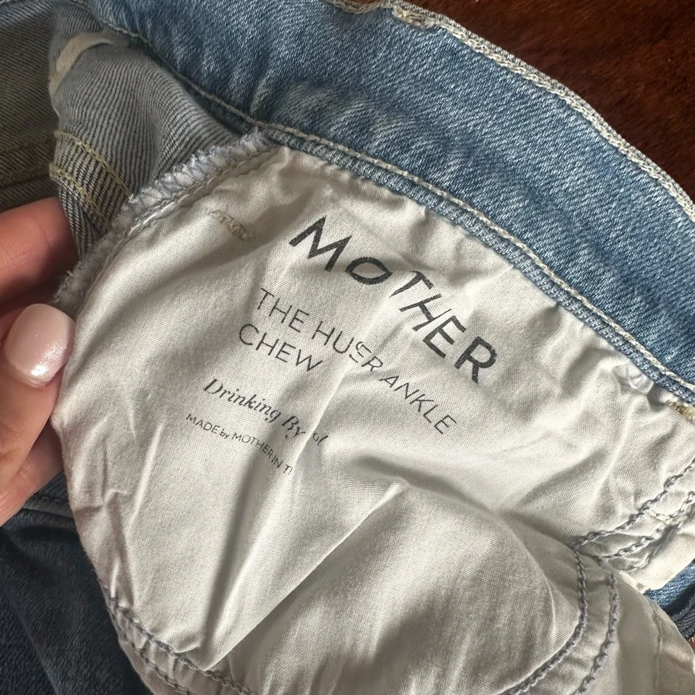 MOTHER Light Blue Flare Jeans - Picture 3 of 4